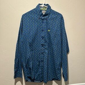 Men’s Cinch blue button down, brand new condition, men’s western wear